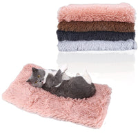 Pet Dog Bed Mat Winter Fleece Warm Puppy Cat Mat Cushion House Cat Sleeping Bed Blanket For Small Large Dogs Kennel Pet Supplies