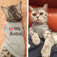 2020 New Cute Pet Dog Cat Shirt Pet Clothing Spring Summer Breathable Vest For Cats Small Dogs Pug Kitten Outfit