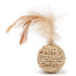 Bamboo cane bell cat toy feathers tease cat toy cat bell toy Cat kill time Bell badminton attract cat toys