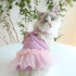 Summer Korean Sling Mesh Skirt for Cats Fashion Tulle Cat One-piece Dress Dog Cat Clothes