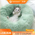 Dog Pet Bed Kennel Round Cat Winter Warm Dog House Sleeping Bag Long Plush Super Soft Pet Bed Puppy Cushion Mat Cat Supplies