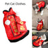 Pet Cat New Year Clothes Party Costume Chinese Tang Dynasty Dress New Year Puppy Outfit Pet Cat Clothes
