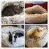 Winter Cat Bed Round Plush Warm Soft Pet Bed Soft Long Plush Bed For Small Dogs Cats Nest 2 In 1 Cat Bed Puppy Sleeping Bag