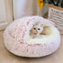 Hot Plush Pet Dog Cat Bed House Warm Round Cat Kitten Bed Semi-Enclosed Winter Cat Nest Kennel Cats Sofa Mat Basket Sleeping Bag