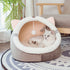 New Pet Bed Cat House Luxury Dog Fluffy Cushion Soft Kitten Cave Cat Warm Cozy Bed Velvet Sleeping Mat Winter Cat Accessories