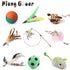 Clean Tooth Ball Feather Cat Toy Pet Toy Mouse Catnip Toys For Cat Interactive Stick Funny interactive Cat Toy Ball Pet Supplies