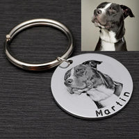 Personalized Dog Tag Custom Pet ID Tag with Photo Dog Collar Tag New Puppy Gift Dog Accessories Collar Decoration
