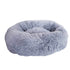 Plush Pet Bed Dog Cat Calming Bed Round Nest Warm Soft Plush Sleeping Bed Pets Winter Indoor Kennel Durable Comfortable Pet Bed