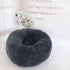 Plush Pet Bed Dog Cat Calming Bed Round Nest Warm Soft Plush Sleeping Bed Pets Winter Indoor Kennel Durable Comfortable Pet Bed