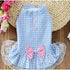 Pet Dog Dress Plaid Lovely Cat Skirts Pet Clothing Spring And Summer Dog Clothes For Small Medium Large Dogs Pet Products