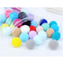 60pcs Cute Funny Cat Toys Stretch Plush Ball Cat Toy Ball Creative Colorful Interactive Cat Pom Pom Cat Chew Toy Dropshipping