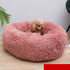 Round Plush Cat Bed House Soft Long Plush Pet Dog Cat Nest Winter Warm Sleeping Cat Pet Bed Mat Cat House
