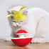 Pet cat toy tumbler Rolling Fairy feather bell funny cat stick toy Bell ball Cat Entertainment Toys Interactive