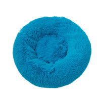 Cat Bed Cushion Mat Faux Fur Self-Warming Pet Cat and Dog Bed Round Plush Anti-Slip Cat Nest House Deep Sleeping Bed