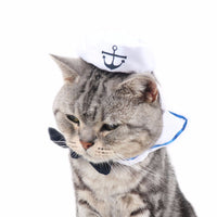 Small Cats Hat Costume Cosplay Dogs Kitten Funny Accessories Puppy For Pet Hat Accessories Sailor Outfit vetement chat