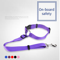 Pet Dog Car Seat Belts Durable Adjustable Short Harness Leash Outdoor Travel Car Safety Traction Rope For Dog Cat Pet Acessories