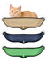 Cute Pet Hanging Beds Window Mount Pet Cat Hammock Cat Sunny Seat Hammock Comfortable Cat Pet Bed Long Plush Soft Pet bed