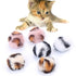 6pcs Pet Cat Toy Cat Chew Toy Plush Fashion Kitten Ball Toy Kitten Playing Toy with Catnip Funny Interactive Toys for Cats