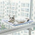 Cute Pet Hanging Beds Bearing 20kg Cat Sunny Seat Window Mount Pet Cat Hammock Comfortable Cat Pet Bed Long Plush Soft Pet bed