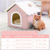 Hoopet Cat House Small Pet Bed Puppy Nest Rabbit Cave Cat Bed Washable Foldable Bed For Cat, Small Dog, Guinea Pig