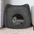 Detachable Natural felt Cat Bed Breathable Cat Pet Cave Dark Gray Cat Bed House With Cushion for Pets Cats Pet Accessories