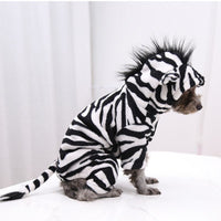 Pet Dog Cat Halloween Christmas Cosplay Costumes Funny Zebra Image Design Suit Clothes Party Costume Suit