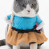 Halloween Cute Pet Clothes Samurai Funny Upright Costume Dress Up For Cats Dogs Cosplay Clothing Photography Props