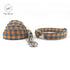 The Orange Plaid Dog Collar And Leash With Bow Tie Dog Training Collar And Leash