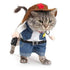 NACOCO Cowboy Dog Costume with Hat Dog Clothes Halloween Costumes for Cat and Small Dog