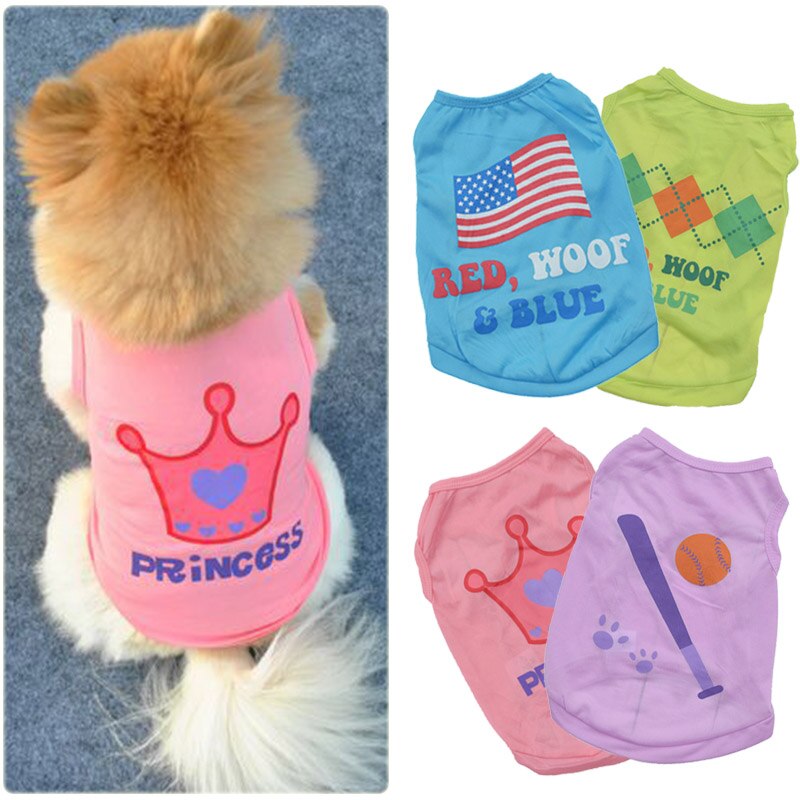 Dog AccessoriesPet Costume Letter Print All-Match Soft Texture Pet Dogs  Cats T-Shirt Outfit for Casual - Green XL