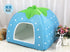 New Pet Product Cat House Bed Foldable Soft Winter Leopard Dog Bed Strawberry Cave Dog House Kennel Nest Dog Fleece Cat Bed