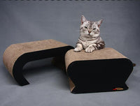 2in1 Square Cat Scratcher Fat Cat Bed Cardboard Paper High Quality Cat Scratching Pad