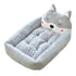 pawstrip Cute Pet Winter Dog Bed Sofa Soft Warm Cat Bed House Cartoon Small Dog Bed Cushion Pet Sofa Bed For Dog Chihuahua Teddy