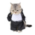 Cat Costumes Black School Boy Cosplay Suit for Pets Funny Cat Clothes Clothing vetement chat S-XL