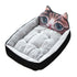 pawstrip Cute Pet Winter Dog Bed Sofa Soft Warm Cat Bed House Cartoon Small Dog Bed Cushion Pet Sofa Bed For Dog Chihuahua Teddy