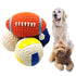 Pet Dog Toy Natural Latex Dog Balls Squeak Toys Chew Toy For Small Large Puppy Dogs Chihuahua French Bulldog Golden Retriever