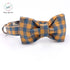 The Orange Plaid Dog Collar And Leash With Bow Tie Dog Training Collar And Leash