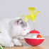 Pet cat toy tumbler Rolling Fairy feather bell funny cat stick toy Bell ball Cat Entertainment Toys Interactive
