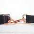 Personalized ID Dog Collar and Leash Set Quality Rose Gold Metal Buckles Dog Collar The BLACK KNIGHT Designer Collar Adjustable