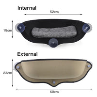 Cute Pet Hanging Beds Window Mount Pet Cat Hammock Cat Sunny Seat Hammock Comfortable Cat Pet Bed Long Plush Soft Pet bed