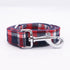 plaid Dog collar pet cat dog shirt collar with bow tie&checked dog bandana scarf,by handmade