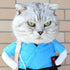 Halloween Cute Pet Clothes Samurai Funny Upright Costume Dress Up For Cats Dogs Cosplay Clothing Photography Props