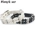 Dog Pearl Collar PU Leather Dog Collar Artificial Pearls Rhinestone Pet Collars For Small Dogs Necklace