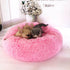 Plush Pet Bed Dog Cat Calming Bed Round Nest Warm Soft Plush Sleeping Bed Pets Winter Indoor Kennel Durable Comfortable Pet Bed