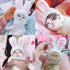 1pc Short Plush Cute Cartoon Rabbit Ear Pet Cat Dog Puppy Hat Cap Halloween Costume Cosplay Masquerade Party Gift Pet Supplies