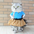 Halloween Cute Pet Clothes Samurai Funny Upright Costume Dress Up For Cats Dogs Cosplay Clothing Photography Props