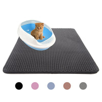 Pets Cats Litter Mat Bed House Floor Portable Double Layer Double Layer cat bed Waterproof Home Mat Cat Products