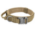 Tactical Dog Collar With Handle Durable Military Nylon Dog Collar Adjustable Training Collar For Large Dogs German Shepherd