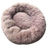 Plush Pet Bed Dog Cat Calming Bed Round Nest Warm Soft Plush Sleeping Bed Pets Winter Indoor Kennel Durable Comfortable Pet Bed