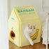 Strawberry Milk Banana Milk Cat Bed Cat House